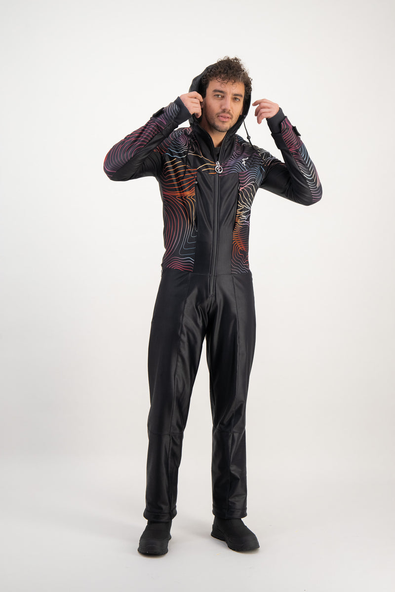 Combinaison ski rétro Fuzance piste noir