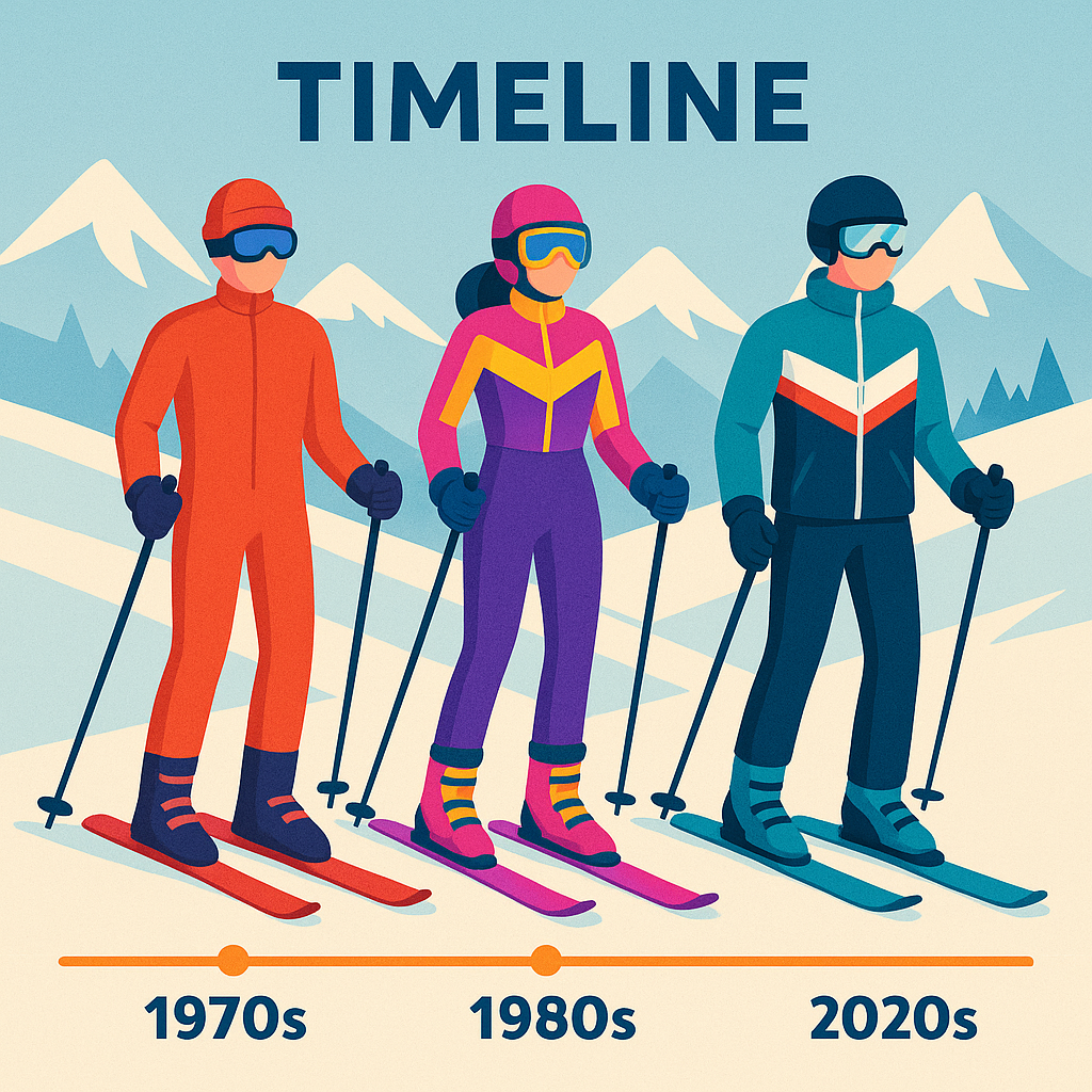 ⏳ L’histoire de la combinaison de ski intégrale : des pionniers aux tendances modernes