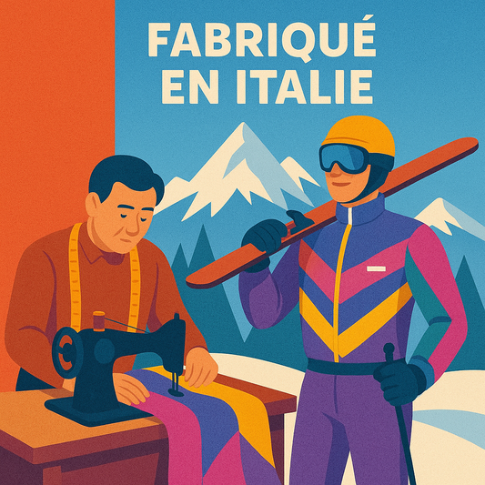 Combinaison de ski Fuzance fabriquée en Italie, près du Mont-Blanc