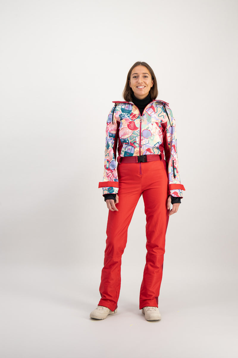 Combinaison ski rétro Fuzance Forfait face