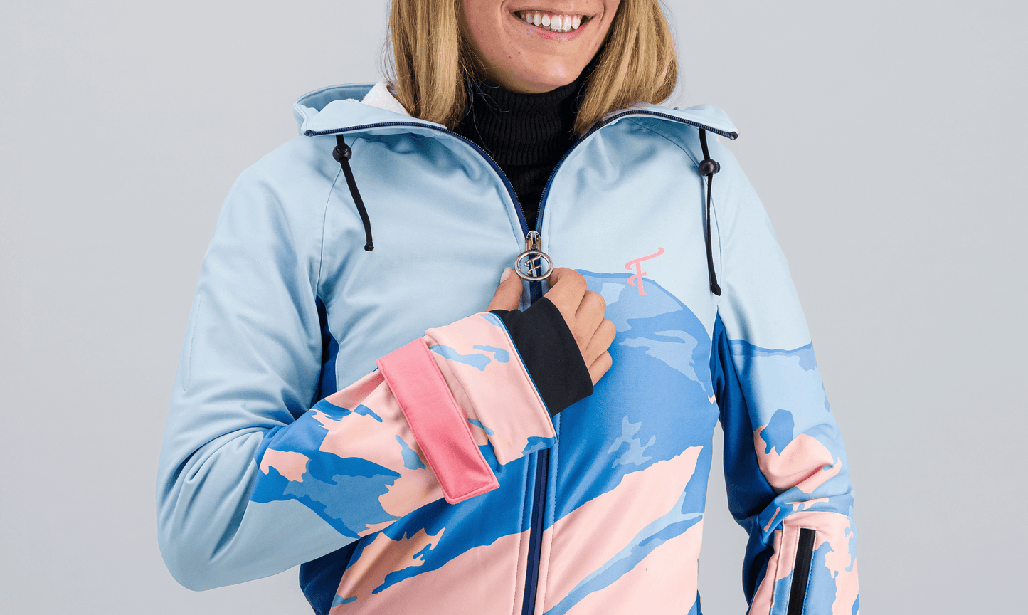 Combinaison de ski femme Aravis Fuzance, détail tirette