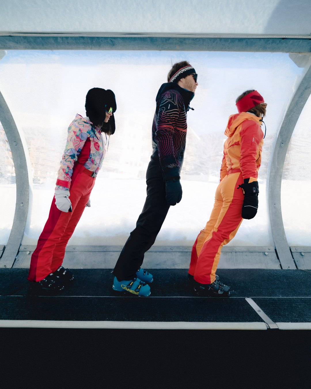 Piste Noire · Combinaison de ski homme | Style rétro.
